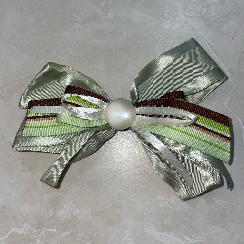 Handmade Ribbon Bow Hair Clip